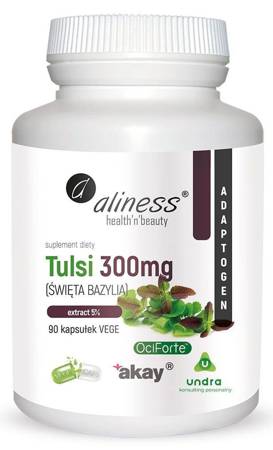 Aliness Bazylia (Tulsi) Extract 300 mg 90 kapsułek vege