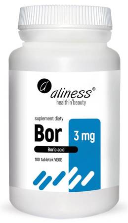 Aliness Bor 3 mg 100 tabletek vege
