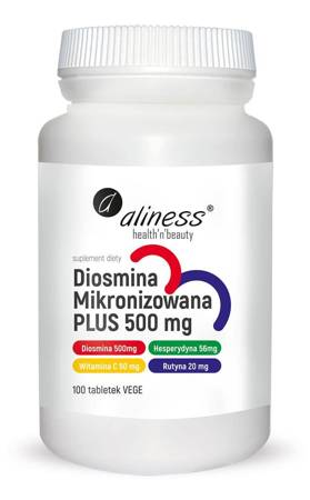 Aliness Diosmina 500 mg Plus 100 tabletek