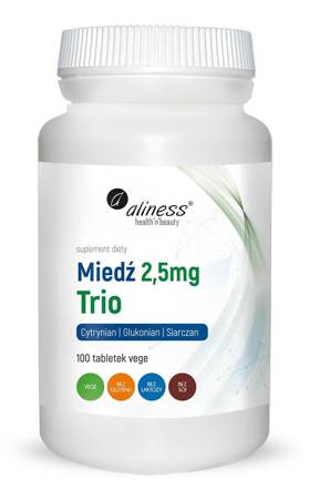 Aliness Miedź Trio 2,5 mg 100 tabletek vege