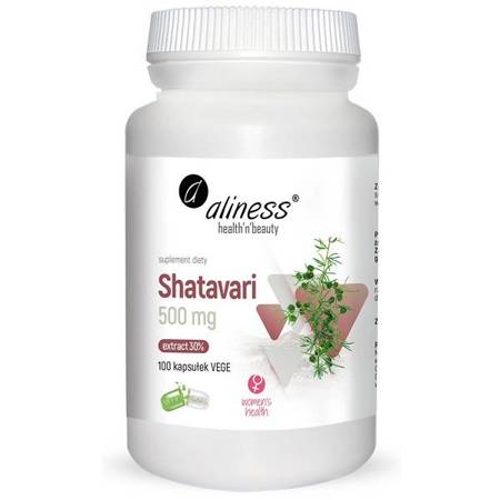 Aliness Shatavari 500 mg Extract 100 kapsułek