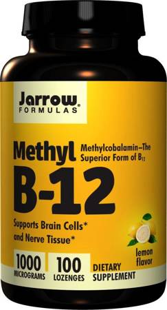 Jarrow Formulas Methyl B-12 1000 mcg Lemon 100 tabletek do ssania