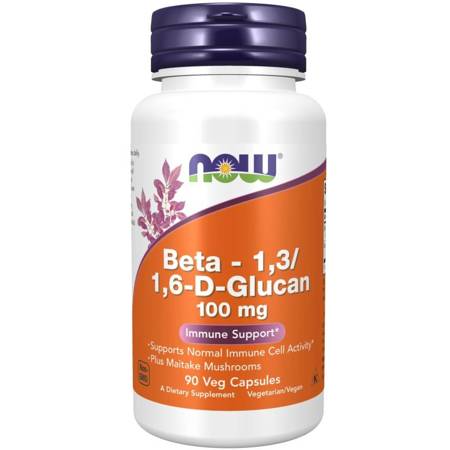 Now Foods Beta - 1,3/1,6-D-Glucan 100 mg 90 veg kapsułek