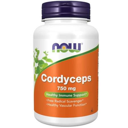 Now Foods Cordyceps 750 mg 90 kapsułek