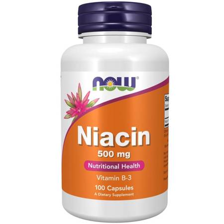 Now Foods Niacyna 500 mg 100 kapsułek