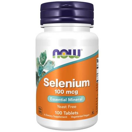 Now Foods Selenium L-selenometionina 100 mcg 100 tabletek
