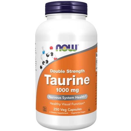 Now Foods Tauryna Double Strength 1000 mg 250 veg kapsułek