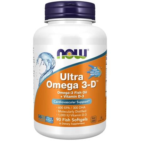 Now Foods Ultra Omega 3-D 90 kapsułek