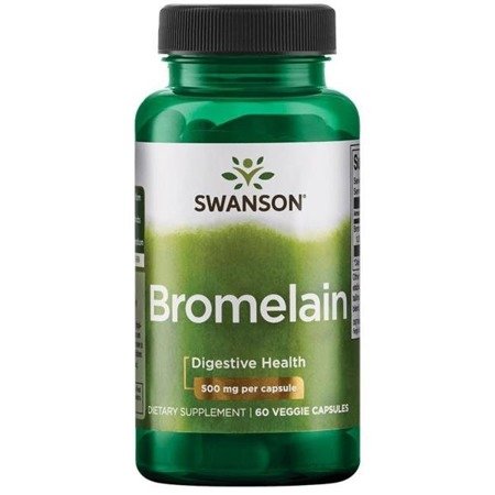 Swanson Bromelaina 500 mg 60 kapsułek
