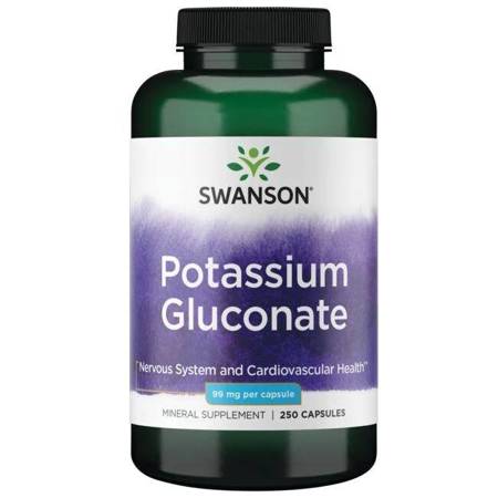 Swanson Glukonian Potasu 99 mg 250 tabletek