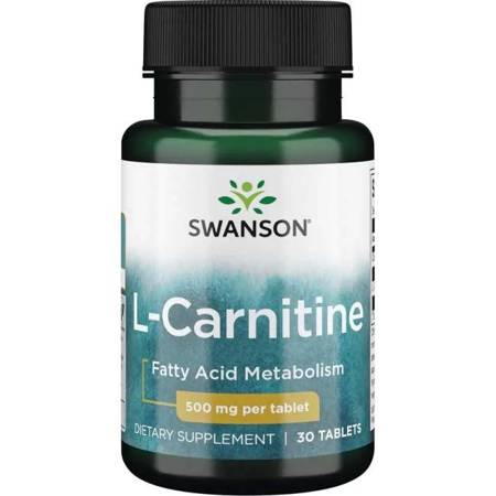 Swanson L-Karnityna 500 mg 30 tabletek