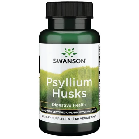 Swanson Organic Psyllium Husk 625 mg 60 kapsułek
