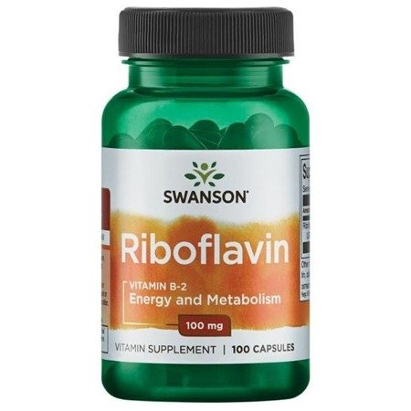 Swanson Witamina B2 Ryboflawina 100 mg 100 kapsułek